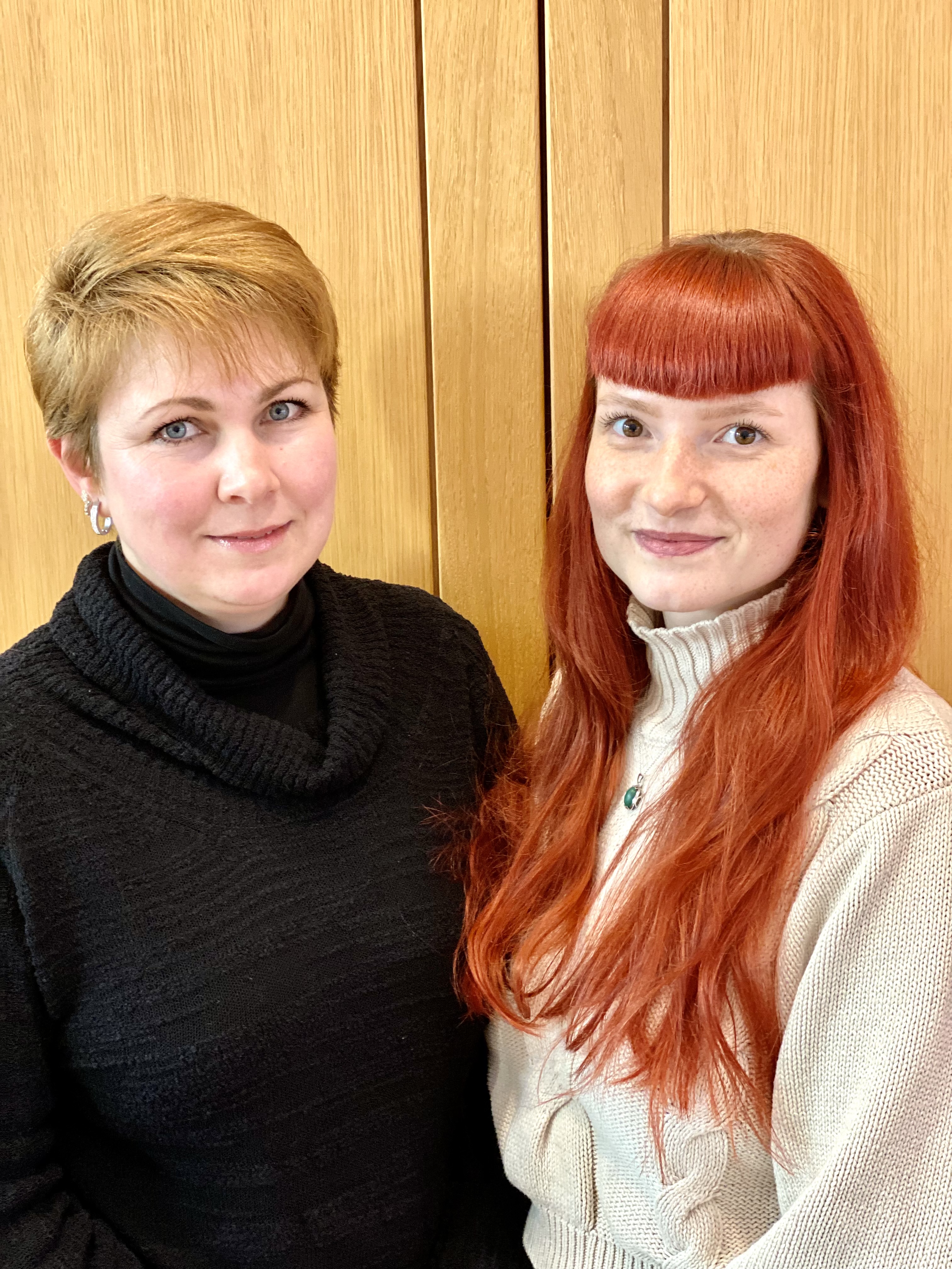 Teamfoto Inklusionslotsen, v.l. Jekaterina Kaufmann, Justine Decker